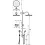 Tres Exclusive - Podomietkový termostatický elektronický sprchový set SHOWER TECHNOLOGY 09226201LV