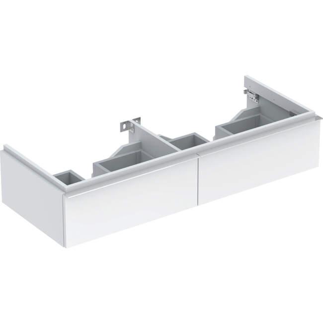 Geberit iCon - Spodná skrinka pod dvojumývadlo, 1190x240x477 mm, biela lesklá 840220000