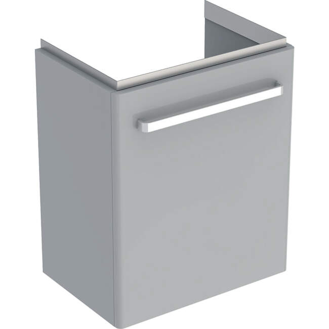 GEB Skrinka pod umývadlo Geberit Selnova Compact, s jednými dvierkami: 50x60.4x36.7cm, Svetlosivá 501.491.00.1