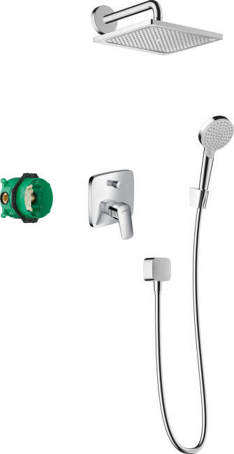 Hansgrohe Crometta - Sprchový set E 240, s batériou Logis pod omietku, chróm 27957000