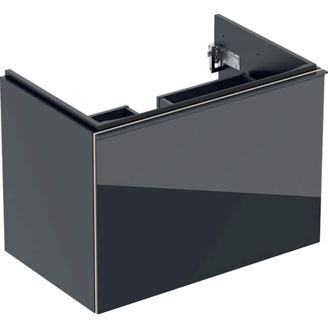 Geberit Acanto - Skrinka pod umývadlo 750 mm, čierna 500.611.16.1